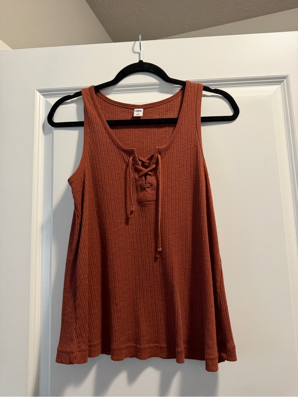 Tie front tank top